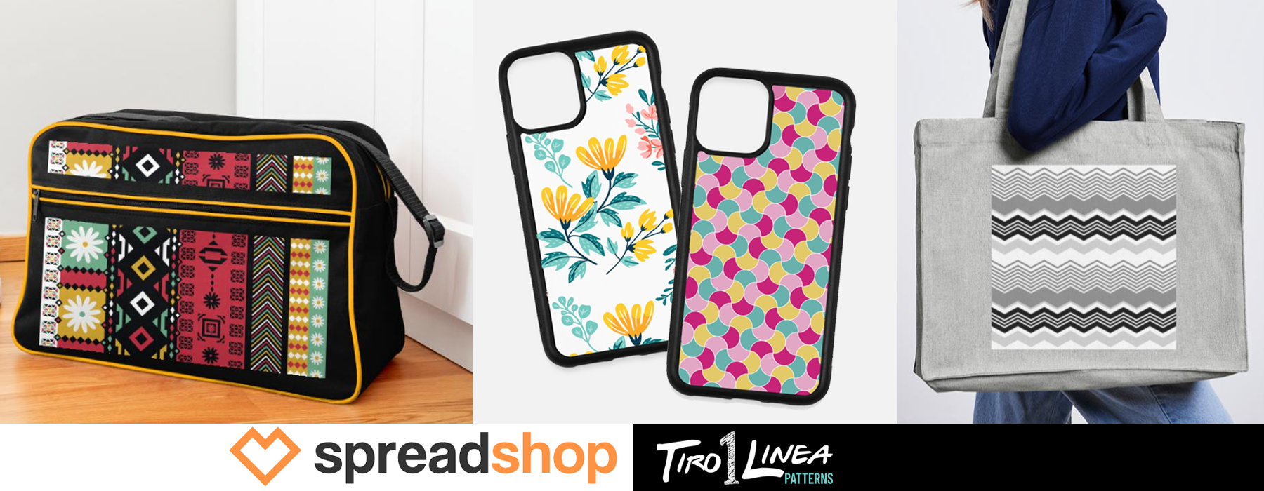 Tienda Spreadshop Tiro1Linea Patterns